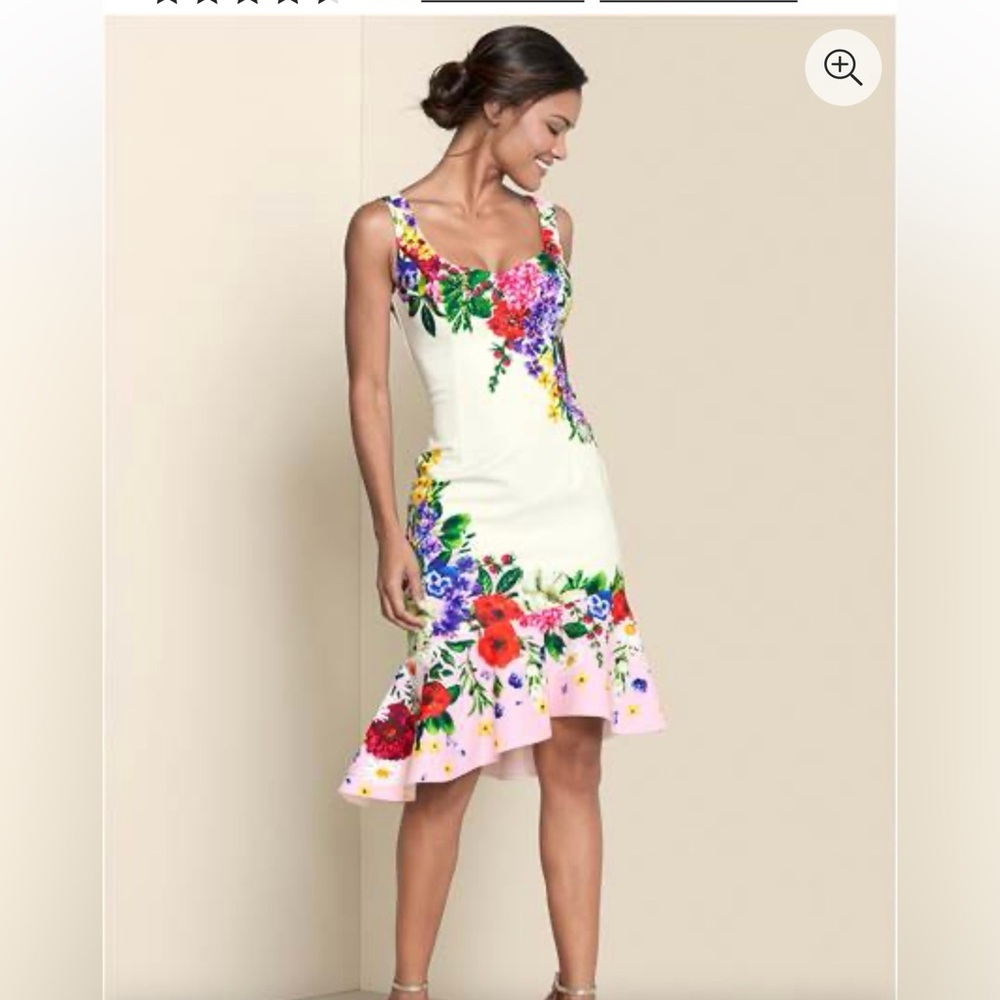 Venus Ruffle Trim Detail Dress